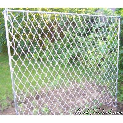 Diamond Square-mesh Trellis – 3 inch mesh :: Knots Indeed: Beautiful and Practical Netting