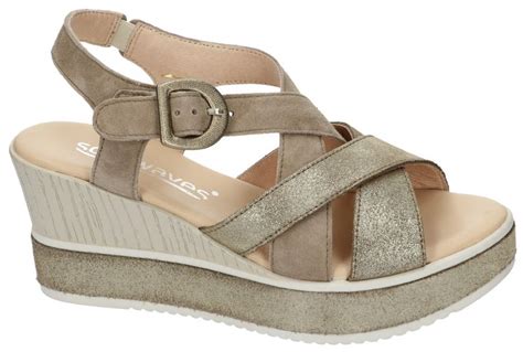 Softwaves 7.43.08 sandalen taupe - schoenen | Schoenen Karo