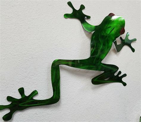 Stainless Steel Tree Frog Rainforest Wall Art, Tree Frog Metal Art ...