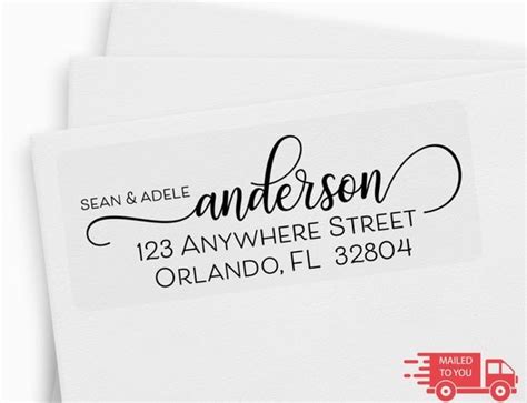 Return Address Labels Calligraphy Address Labels Fancy - Etsy