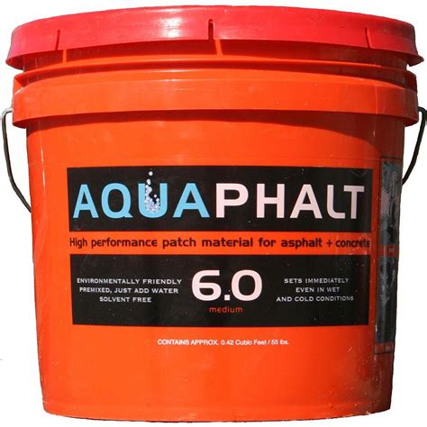 Aquaphalt 3.5 Gal. Permanent Asphalt Repair Patch Black-211728 - The Home Depot