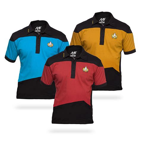 Star Trek TNG Uniform Polo - GeekAlerts