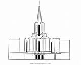 Jordan River Mormon Temple Coloring Page For Kids  Free Temples sketch template