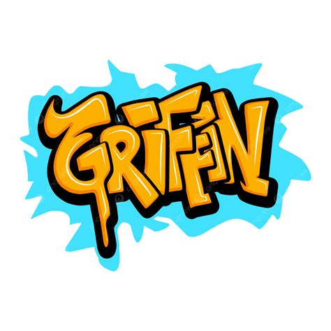 Hình ảnh Kiểu Chữ Graffiti Griffin Với Giật Gân Vectơ PNG , Vẽ Tranh Lên Tường, Chữ, Bắn Tung ...