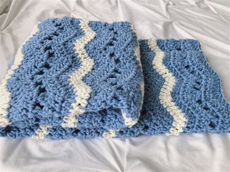 Crochet Baby Blanket Blue Crochet Baby Blanket Blue Baby | Etsy