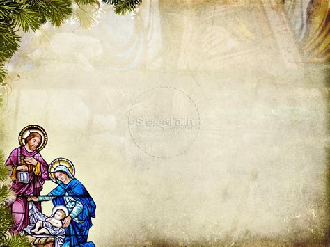 Away In a Manger Church PowerPoint Template