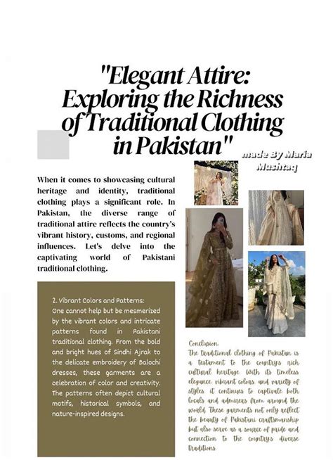 Elegant Attire: Exploring the richness of traditional clothing in Pakistan.