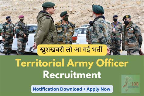 Territorial Army Officer Recruitment 2023 Apply Now: Monthly Salary Up To 217000, Age, Date ...