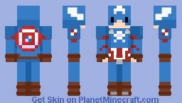 captain america Minecraft Skin