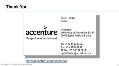 Accenture Business Card Template - Cards Design Templates