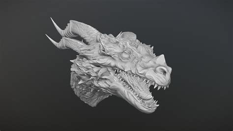 Dragon Head Sculpt 02 - Buy Royalty Free 3D model by Rumpelstiltskin ...