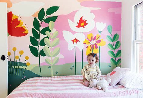 floral wall mural Wall Murals Diy, Nursery Wall Murals, Wall Murals Painted, Bedroom Murals ...