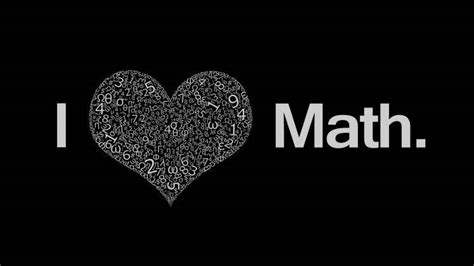 mathematics, Hearts, Numbers, Black Background, Typography Wallpapers HD / Desktop and Mobile ...