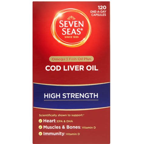 Buy Seven Seas Cod Liver Oil High Strength Capsules - 120 Capsules | Myvitamins