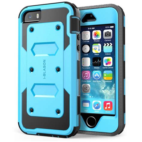 i-Blason Armorbox for iPhone 5S, Blue-iPhone-5S-Armorbox-Blue - The ...