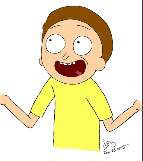 Morty Smith Coloured by Littleboo2002 on DeviantArt