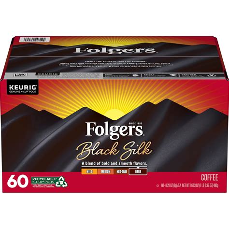 Folgers Classic Roast K-Cup Pods for Keurig K-Cup Brewers Medium Roast Coffee 2550020212 12 ...