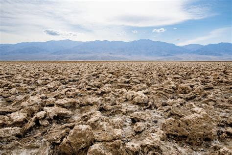 Famous Salt Formations at Devils Golf Course in Death Valley National ...