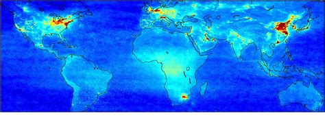 ESA - Global air pollution map produced by Envisat's SCIAMACHY