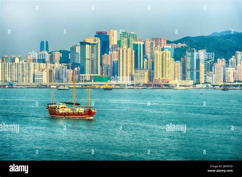 Hong Kong Skyline Stock Photo - Alamy