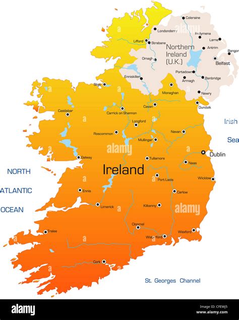 Map Of Ireland Coloring Page - Printable Maps Online