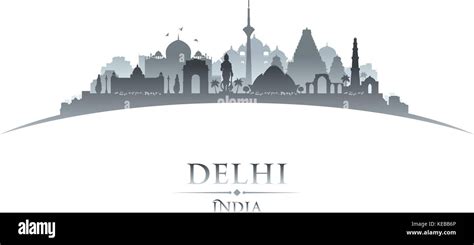 Silhouette skyline delhi Stock Vector Images - Alamy