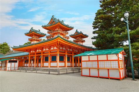 Heian-jingu Shrine in Kyoto, Japan Stock Photo - Image of buddhism ...