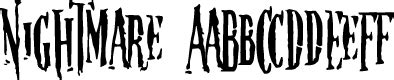 Nightmare on elm street Fonts - Download 1 free styles - FontSpace