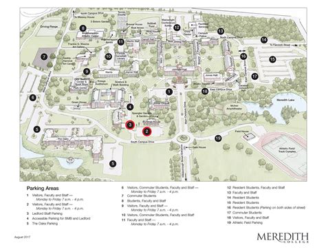 Meredith College Campus Map – Map Vector