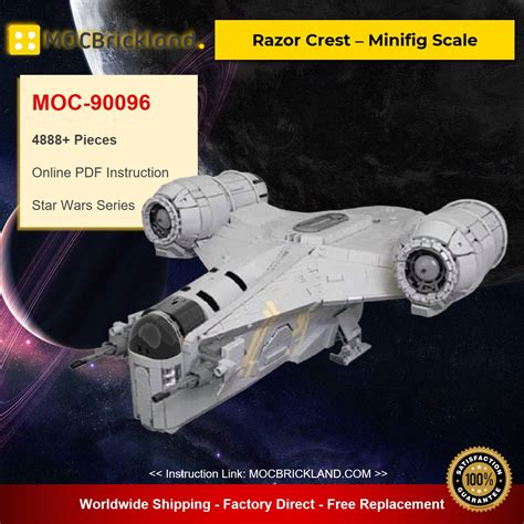 Razor Crest – Minifig Scale Star Wars MOC-90096 with 4888 pieces - MOC ...