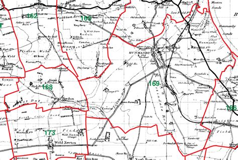 GENUKI: Map of Hunmanby Parish, East Riding of Yorkshire, England ...