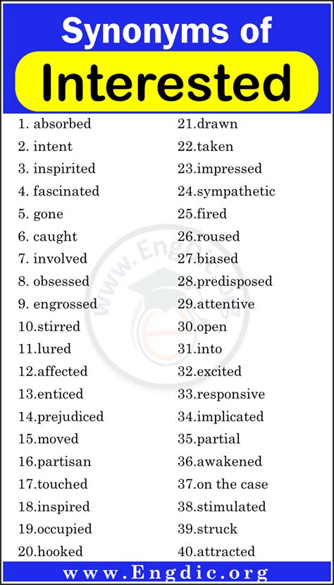 300+ Other Words for Interesting, Synonym of Interesting - EngDic