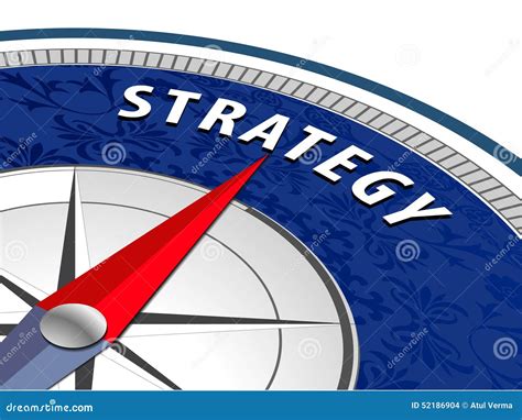 Strategy Concept with Compass, Business Strategy Infographics Stock Vector - Illustration of ...