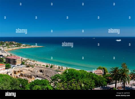 May 28, 2022, Tarragona, Catalonia, Spain: View of the amphitheater of ...