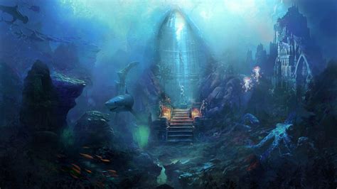 ArtStation - Underwater Ruins