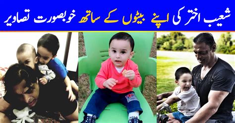 Shoaib Akhtar Shares Recent Pictures With His Sons | Reviewit.pk