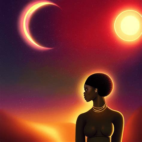 Melanin Art a High Definition Brown Skin Futuristic Moonlight Sparkle ...