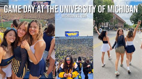 GAME DAY Vlog at the University of Michigan | Michigan Vs. OSU - YouTube