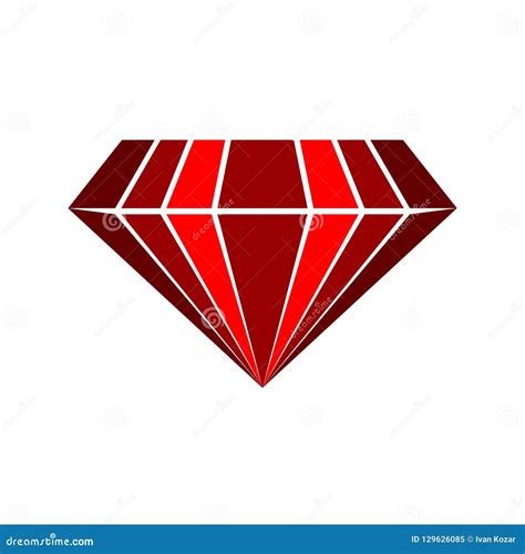 Ruby vector logo stock vector. Illustration of ruby - 129626085