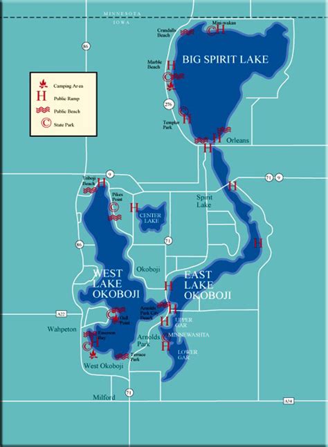 Map Of Spirit Lake Iowa - Draw A Topographic Map