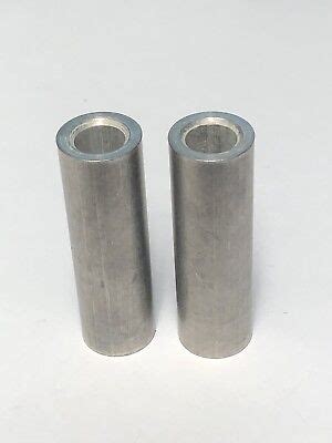 2 Aluminum Bolt Spacers - 5/8 OD X 3/8 ID X 1 3/4 " long made in the ...