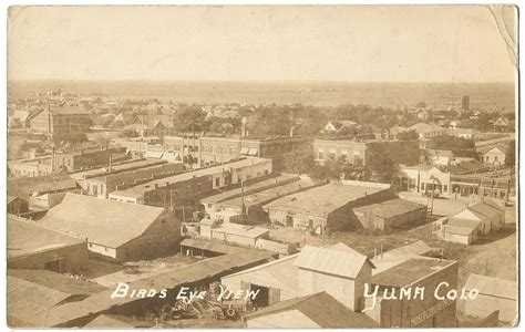 Yuma, Colorado (Yuma Co.) panoramic town view - RPPC real photo postcard c.1915 | Yuma, Town ...