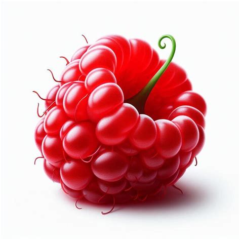 Premium Vector | Isolated trendy modern raspberry fruit vector art illustration emoji emoticon ...