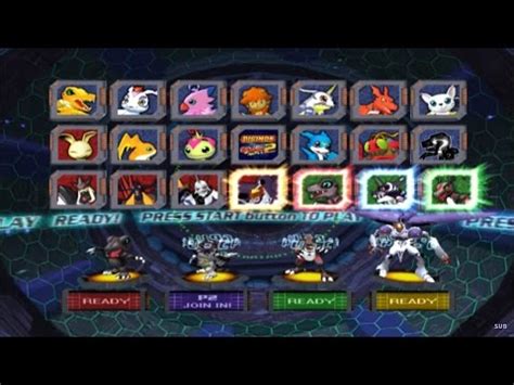 Digimon Rumble Arena 2 All Characters [PS2] - YouTube