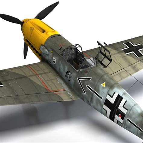 Messerschmitt - BF-109 E - JG26 3D Model $119 - .c4d .fbx .lwo .3ds ...