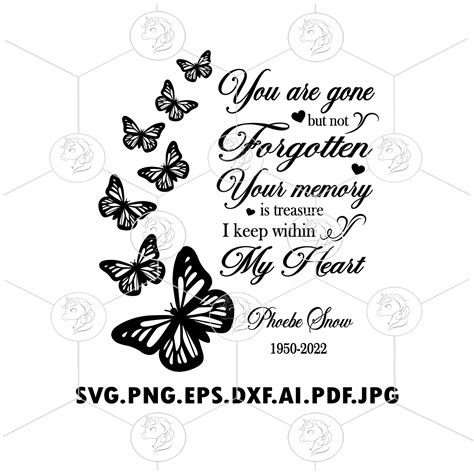 You're Gone but Not Forgotten Svg Butterfly Memorial - Etsy Finland