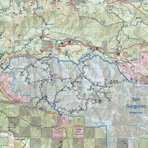 San Bernardino National Forest Trail Map - Calico Maps