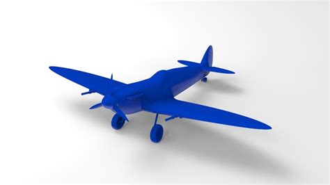 STL file Supermarine Spitfire MkVb 3D Print・Design to download and 3D ...