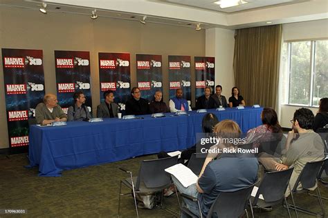 ASSEMBLE - The cast and creative team Jeph Loeb and Steven T. Seagle... News Photo - Getty Images