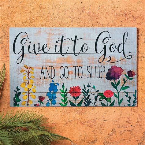 Give It To God Wall Sign - Home Decor - 1 Piece | eBay